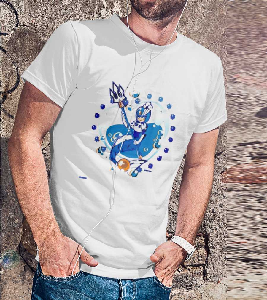 Splash Woman Mega Man Aqua Heart Capcom T-Shirt