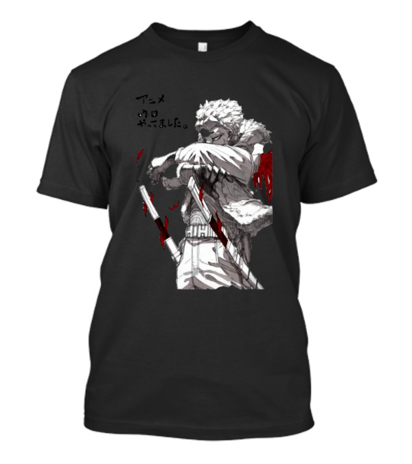 The My Hero Academia Anime Hawks With Swords And Japanese Text T-Shirt