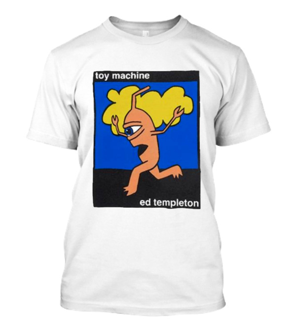 Toy Machine Ed Templeton Cartoon Character With Yellow Hair And One Eye T-Shirt