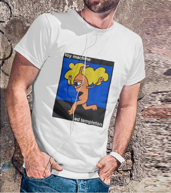 Toy Machine Ed Templeton Cartoon Character With Yellow Hair And One Eye T-Shirt