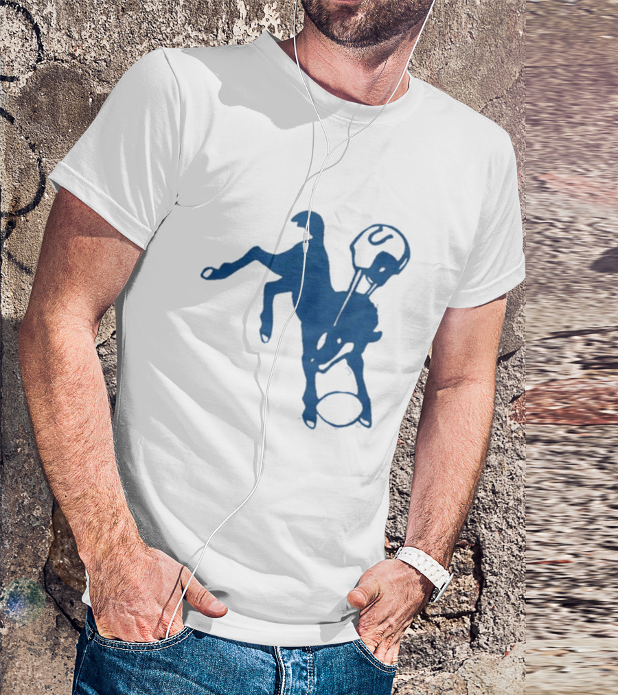 Indianapolis Colts 61 Blue Horse T-Shirt