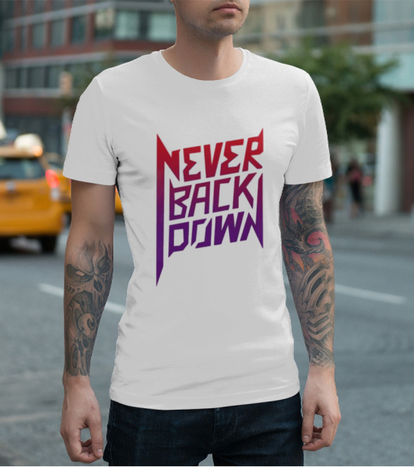 Nick Eh 30 Never Back Down Retro Gradient T-Shirt