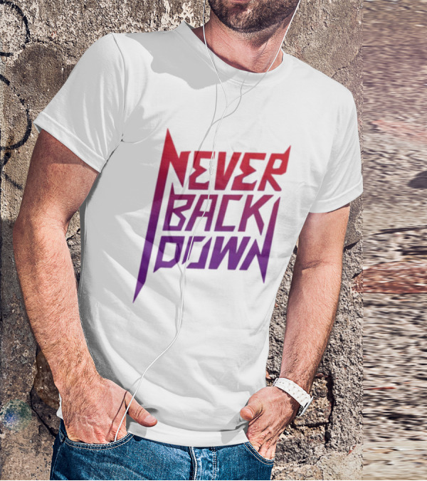 Nick Eh 30 Never Back Down Retro Gradient T-Shirt