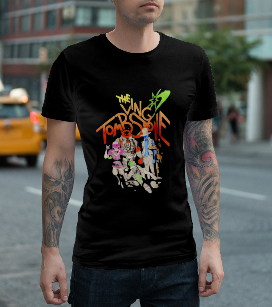 The Living Tombstone Characters and Logo with Colorful T-Shirt