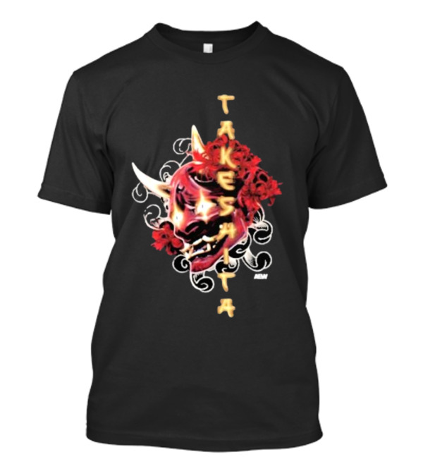 Takeshita Demon Oni Mask Floral ABM T-Shirt