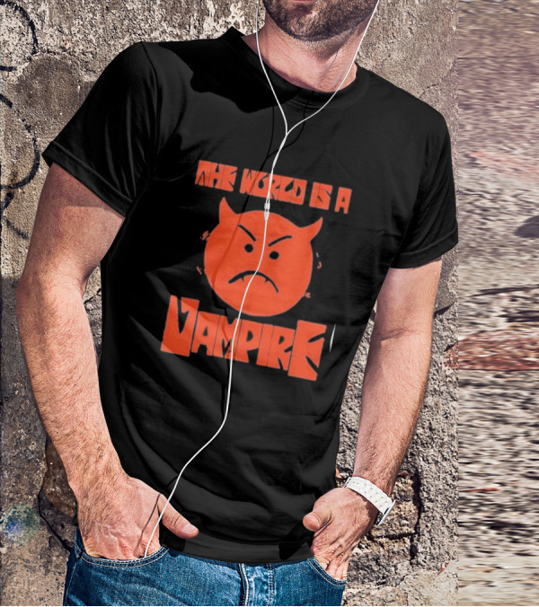 The World Is A Vampire Angry Red Devil Face T-Shirt