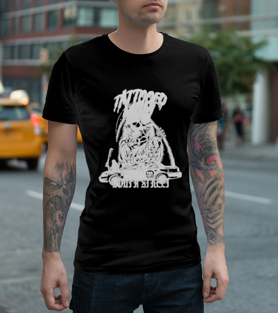 Tattooed Mom South Street Skeleton Car T-Shirt