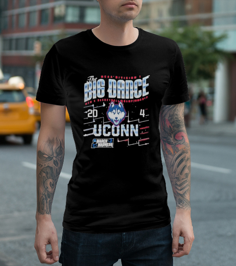 NCAA Division I The Big Dance 2024 Uconn Huskies March Madness Men's Basketball Championship T-Shirt