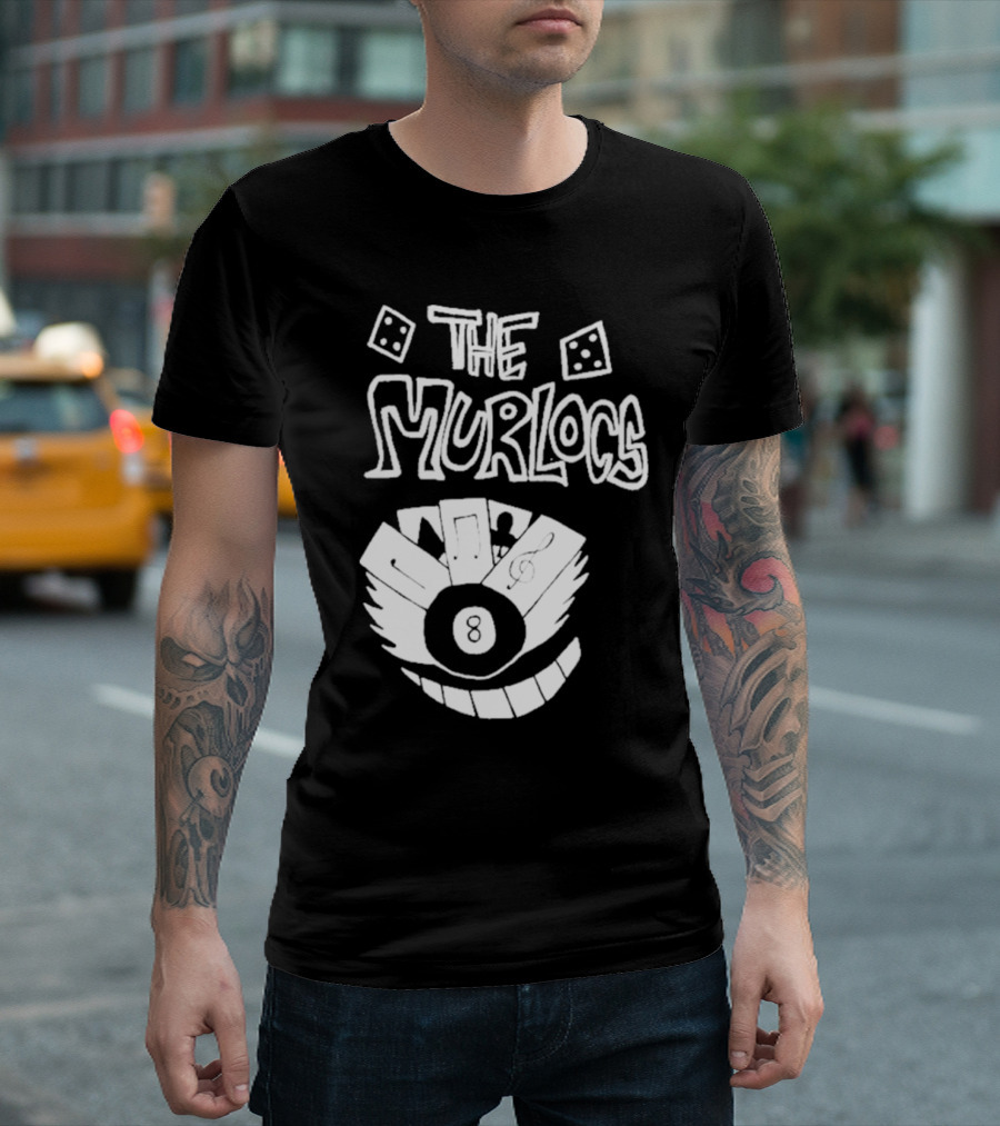 The Murlocs Playing Cards 8 Ball T-Shirt