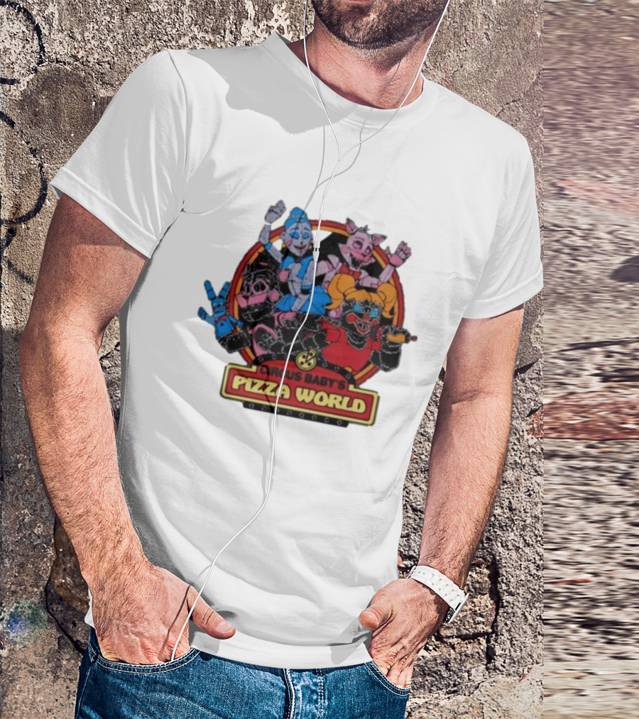 Circus Baby's Pizza World Sister Location Animatronic Characters T-Shirt
