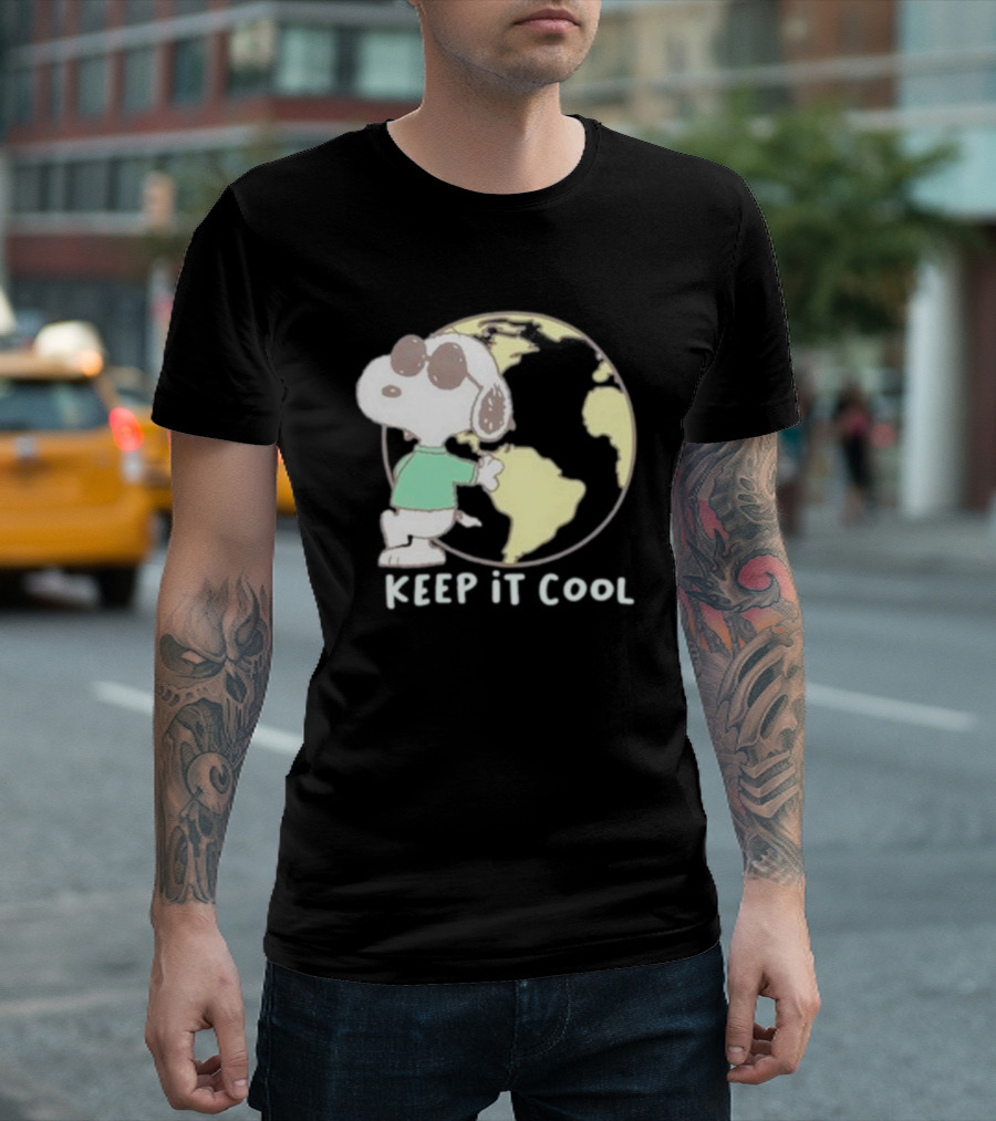 Snoopy Keep It Cool Earth Character T-Shirt