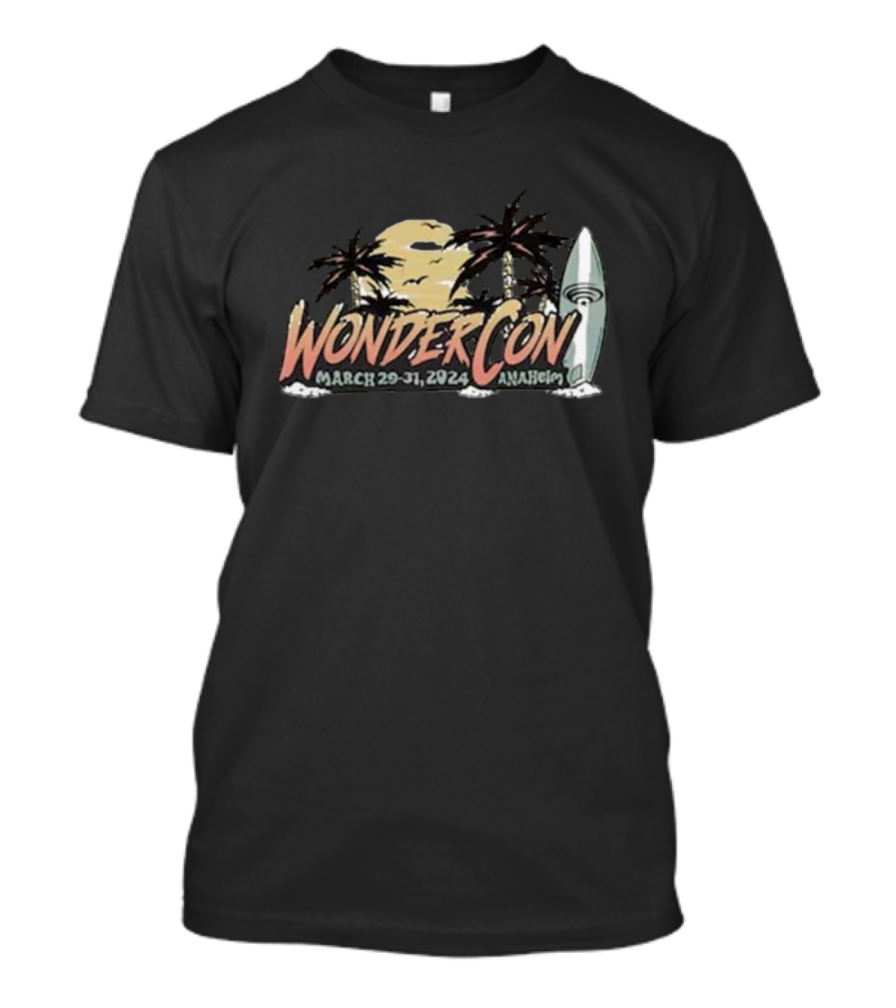 WonderCon March 29-31 2024 Anaheim Surf’s Up Sportige Natural Tri-Blend T-Shirt