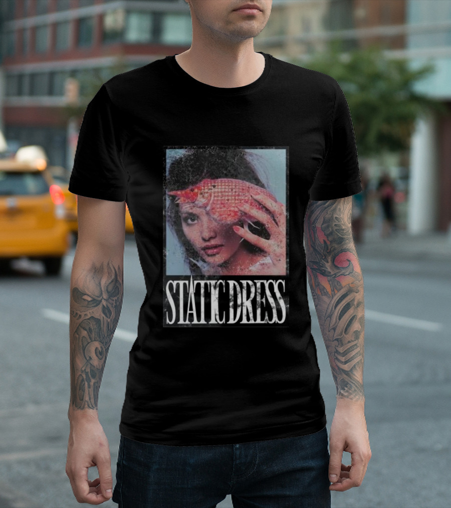 Static Dress Fish Net Mask T-Shirt