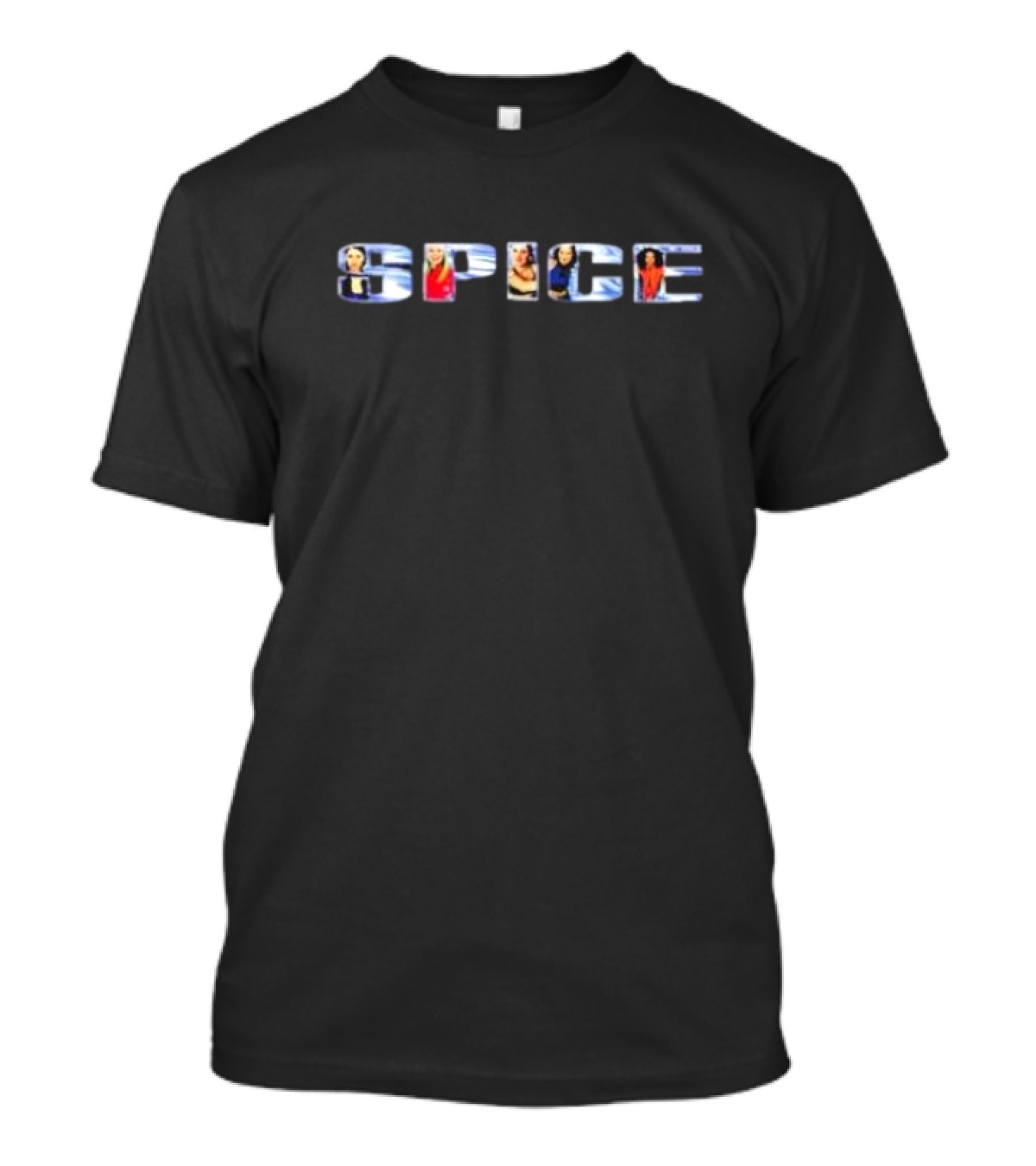 Spice Girls Wannabe Single Iconic Band Members In SPICE Letters T-Shirt