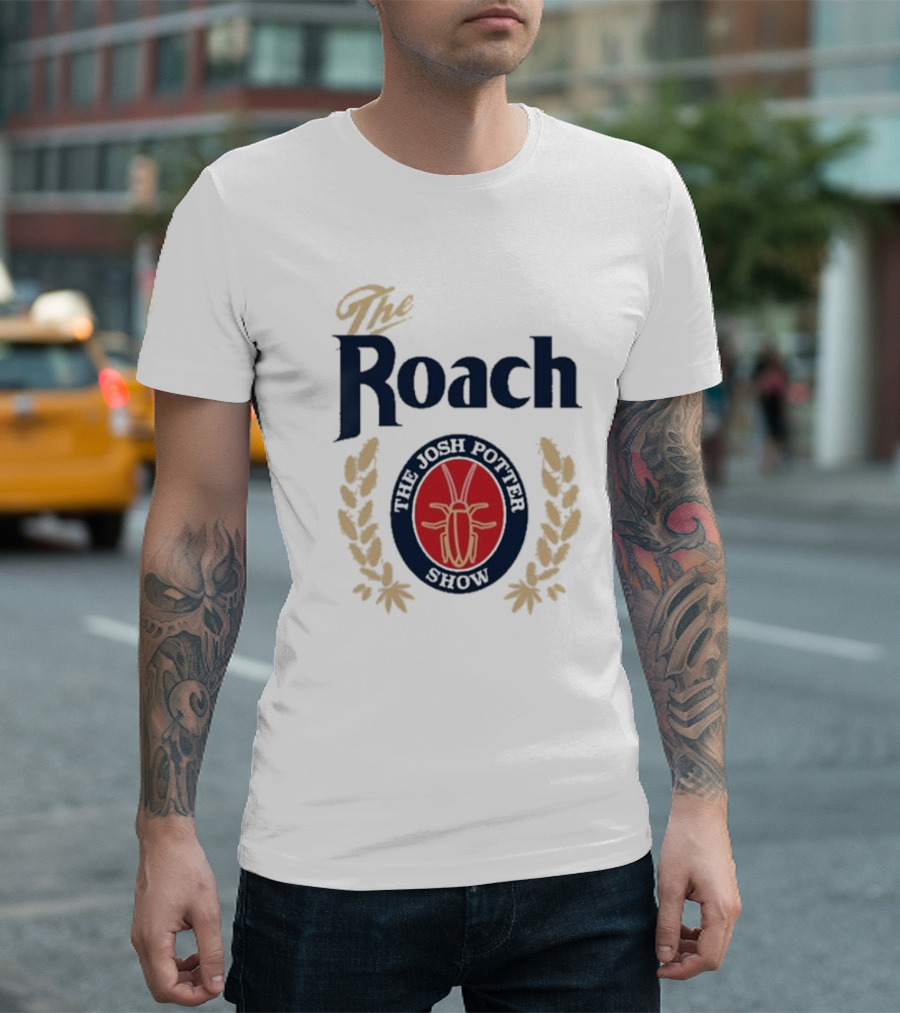 The Josh Potter Show The Roach Emblem with Laurel Wreath and Insect T-Shirt