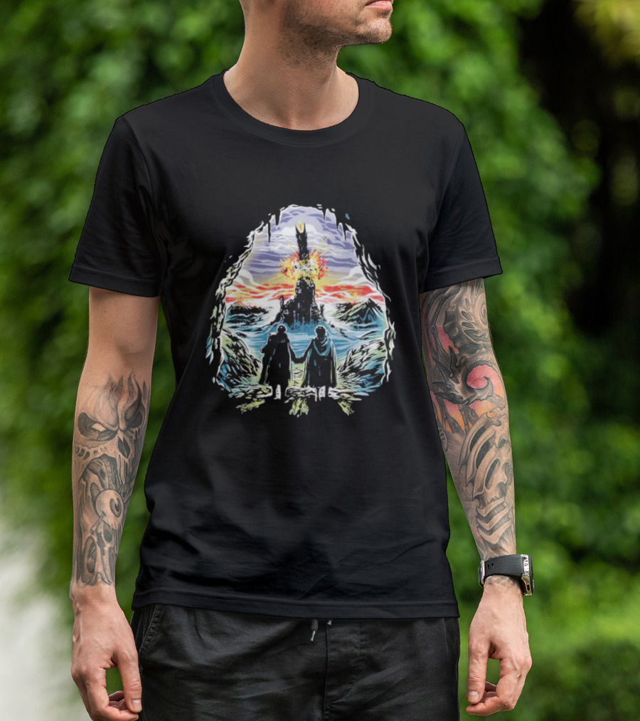 Project One Ring Mount Doom Journey Frodo Sam Image T-Shirt