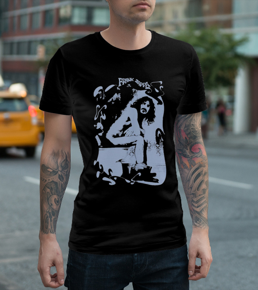Rare Vintage Frank Zappa Toilet T-Shirt