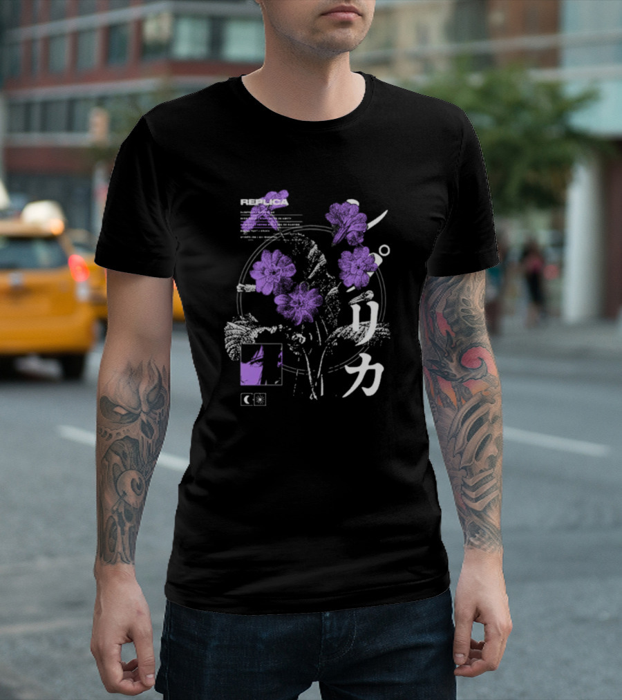 Replica Dayseeker 2024 パリカ Purple Flowers T-Shirt