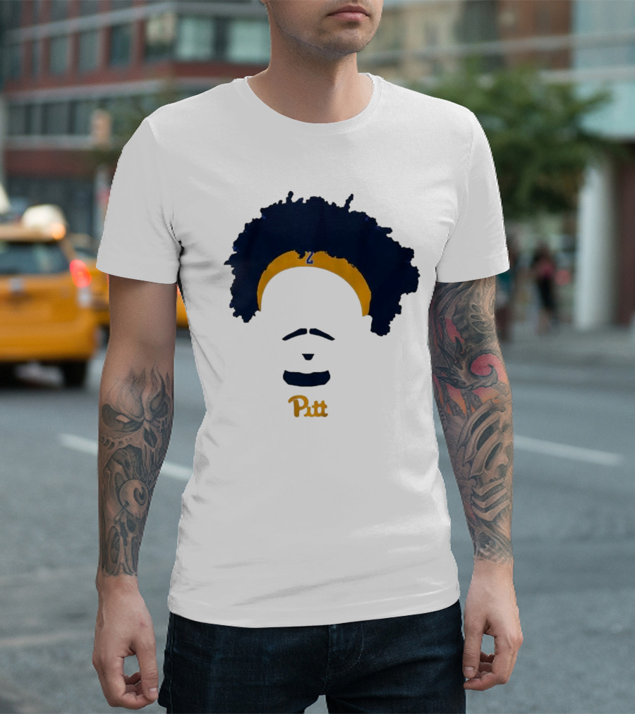 Pitt Basketball Blake Hinson Hair Headband Number 2 T-Shirt
