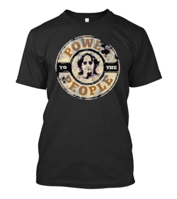 Power To The People Iconic Signature Vintage Style Round T-Shirt