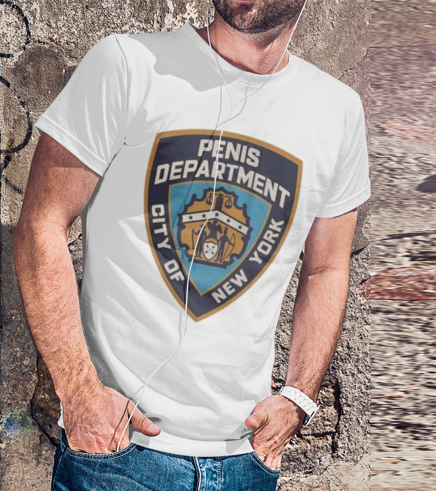 Pen15 Penis Department City Of New York Badge Emblem T-Shirt