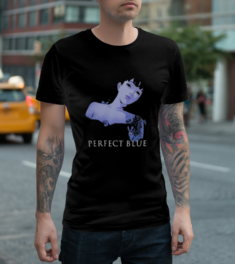 Perfect Blue Anime Figure Geeks Rule Collaboration Silkscreen Printing T-Shirt