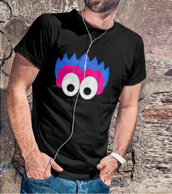 Phan Eyes Blue And Pink Monster Face T-Shirt