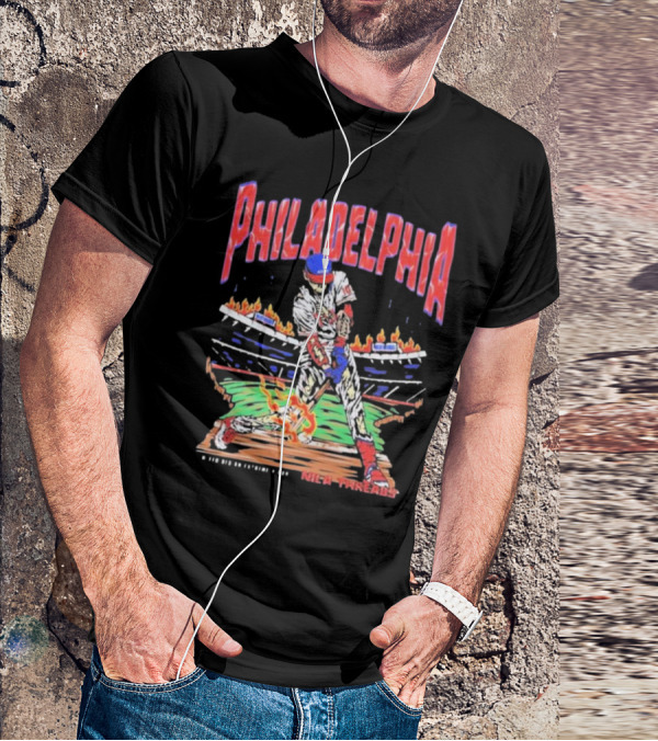 Philadelphia Phillies Baseball Nice Threads Stadium Fire T-Shirt