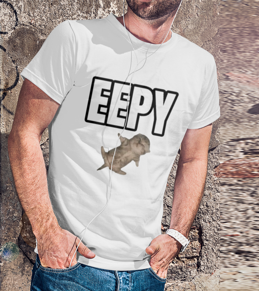 Sillyteestudio Eepy Relaxed Cat Image T-Shirt