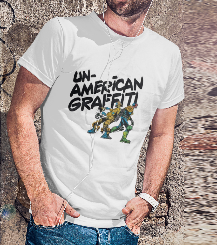 Unamerican Graffiti Mick Mcmahon’s Judge Dredd T-Shirt