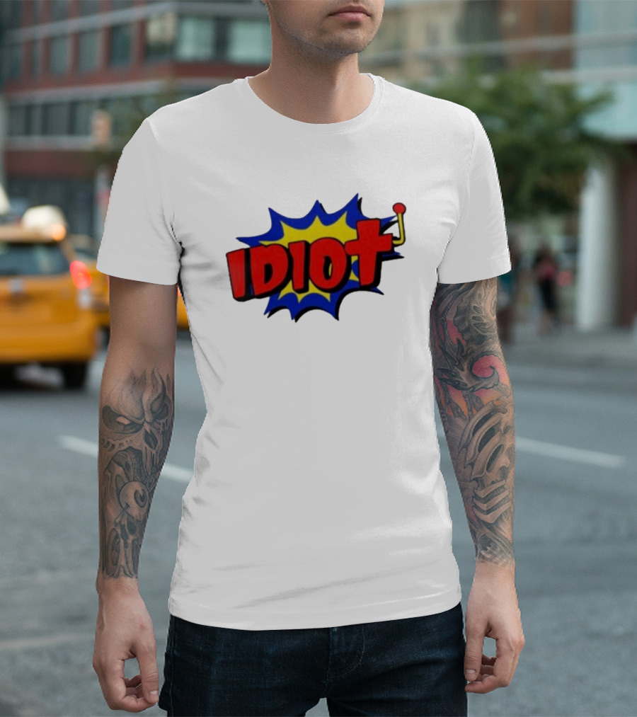 Vegasmatt Idiot Comic Pop Art Style Explosion T-Shirt