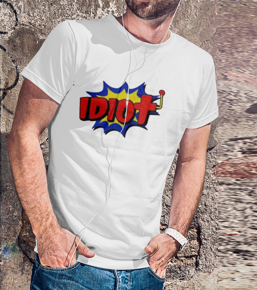 Vegasmatt Idiot Comic Pop Art Style Explosion T-Shirt