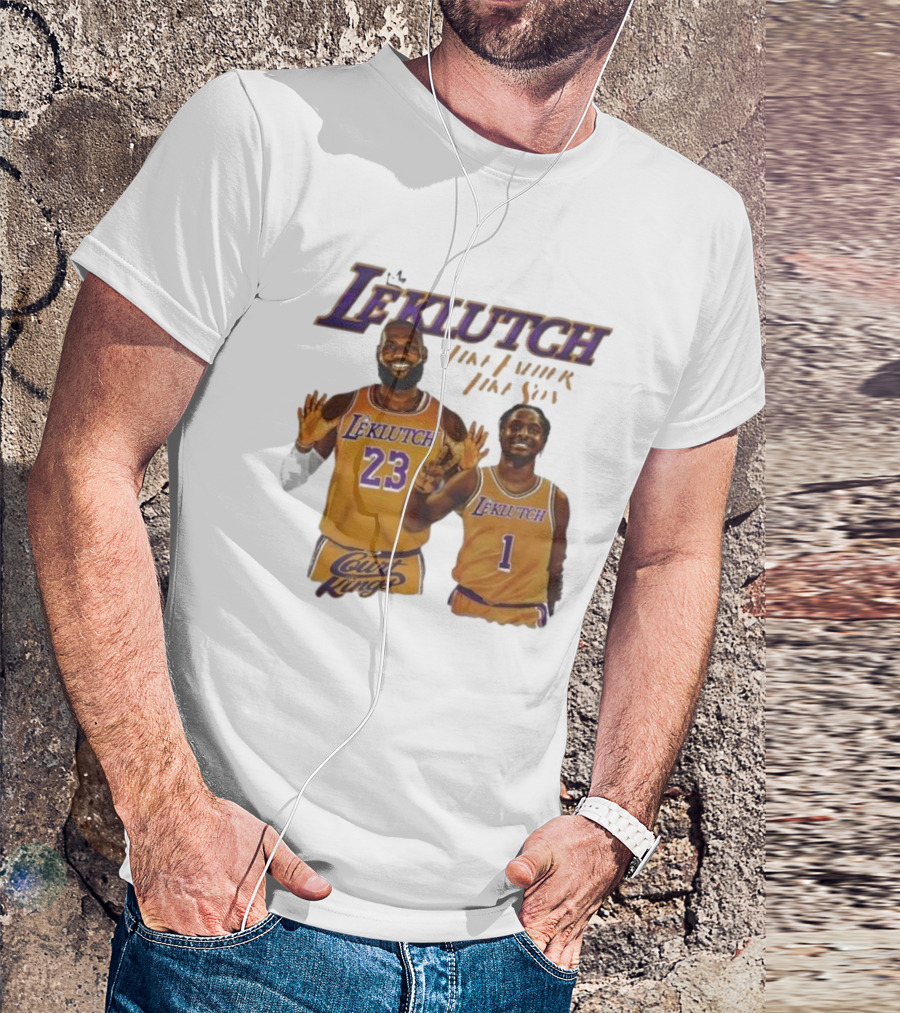 Leklutch Like Father Like Son Court Kings Los Angeles Basketball T-Shirt