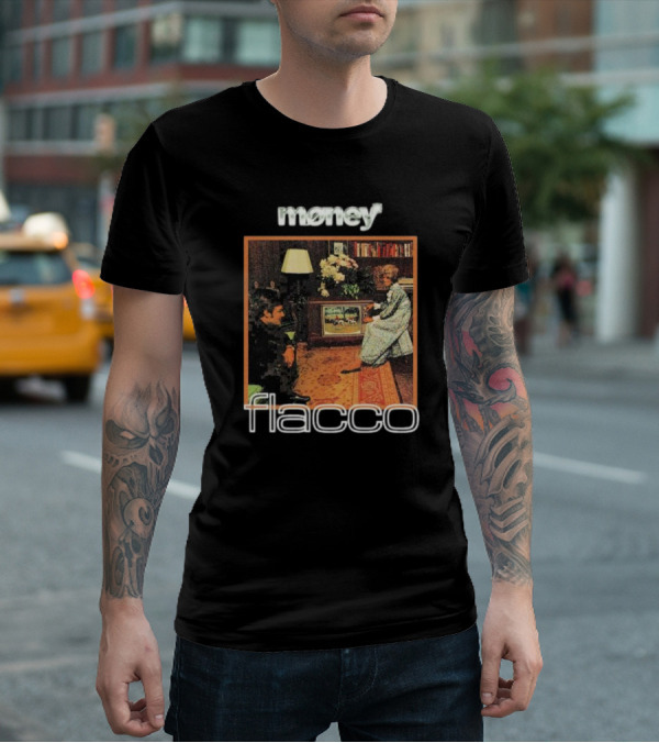 Money Flacco Television Vintage Living Room Scene T-Shirt
