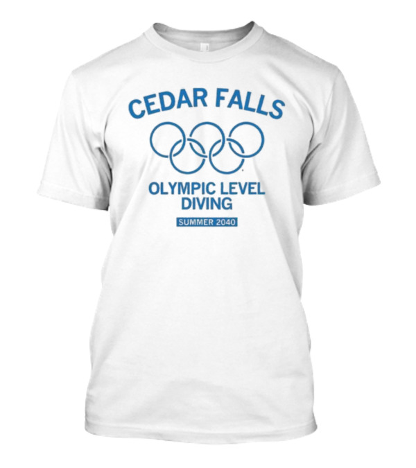 Cedar Falls Olympic Level Diving Summer 2040 Olympic Midwest T-Shirt