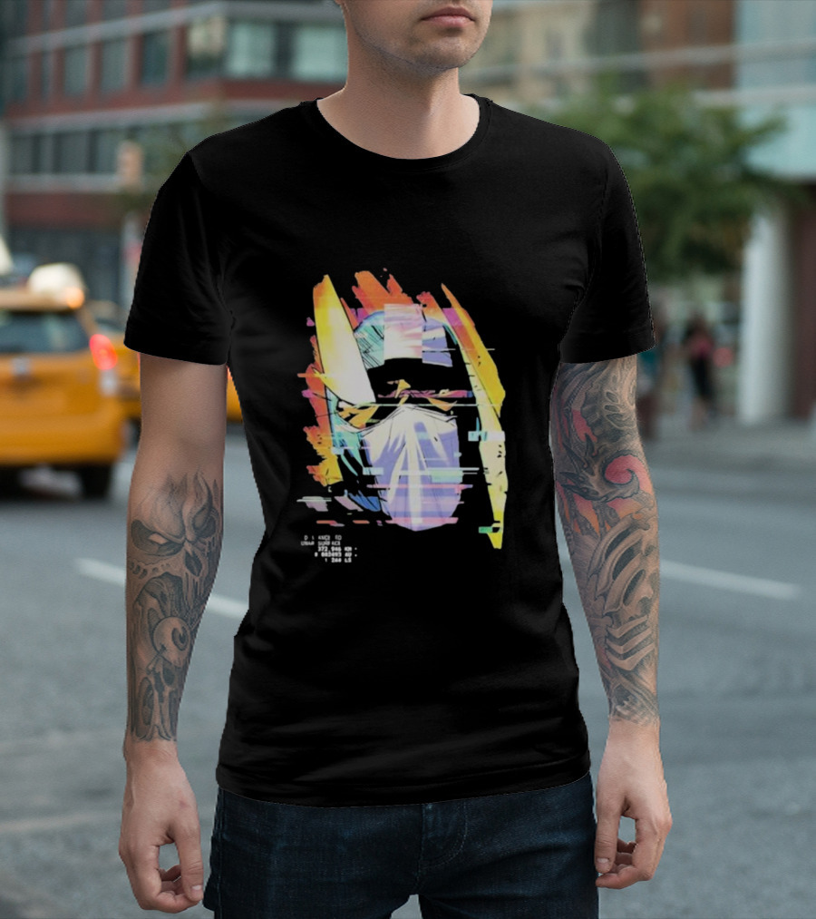 Insano Moon Man Helmet Glitch Neon Tech 92610 13-BS6 18 T-Shirt