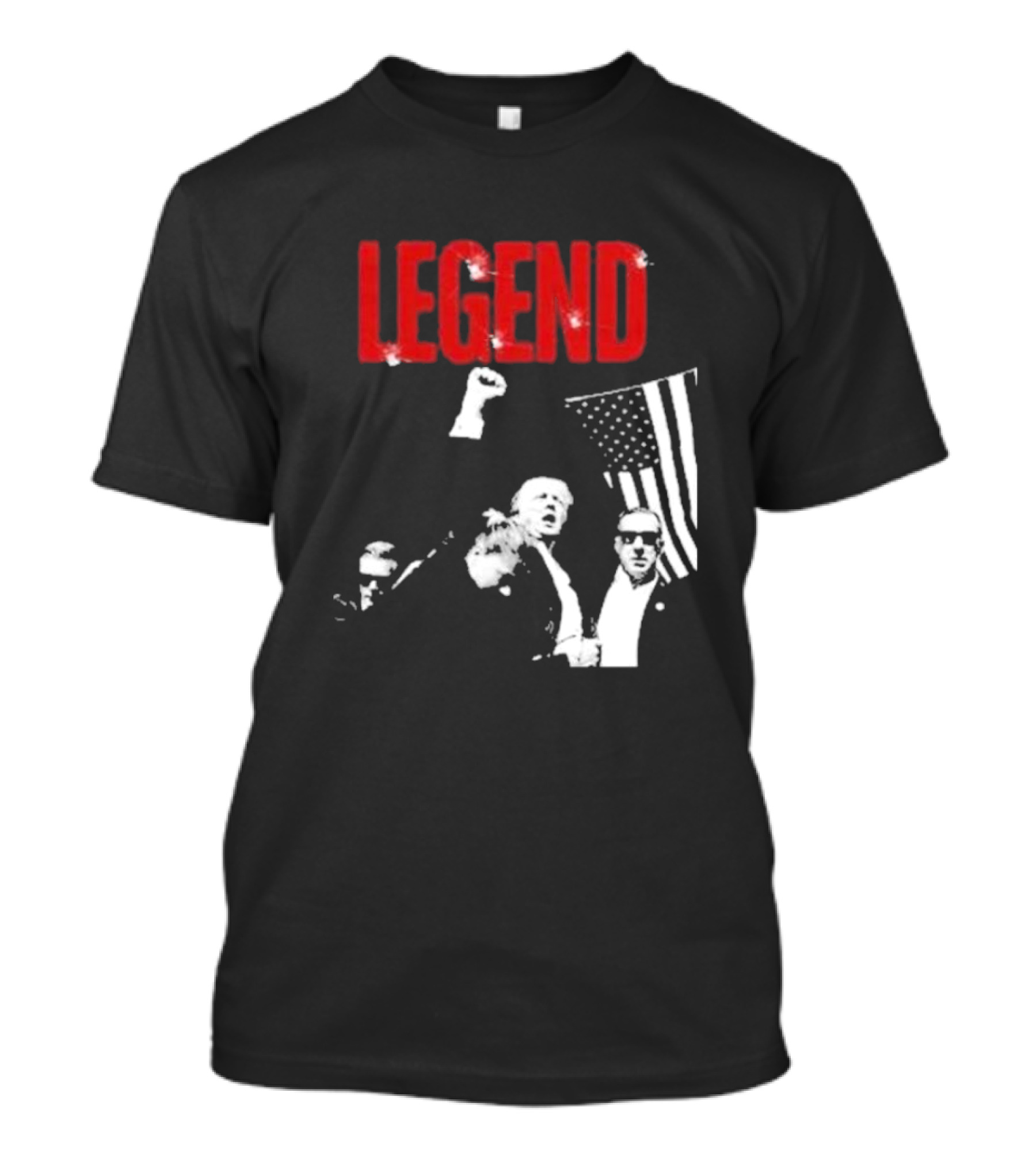 Legend Trump USA Flag Iconic T-Shirt