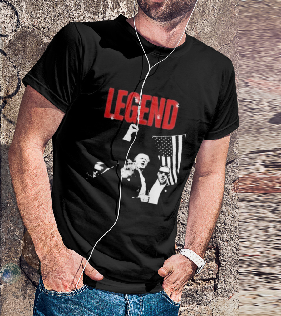 Legend Trump USA Flag Iconic T-Shirt