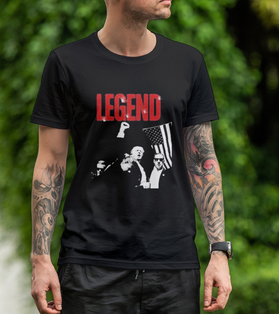 Legend Trump USA Flag Iconic T-Shirt