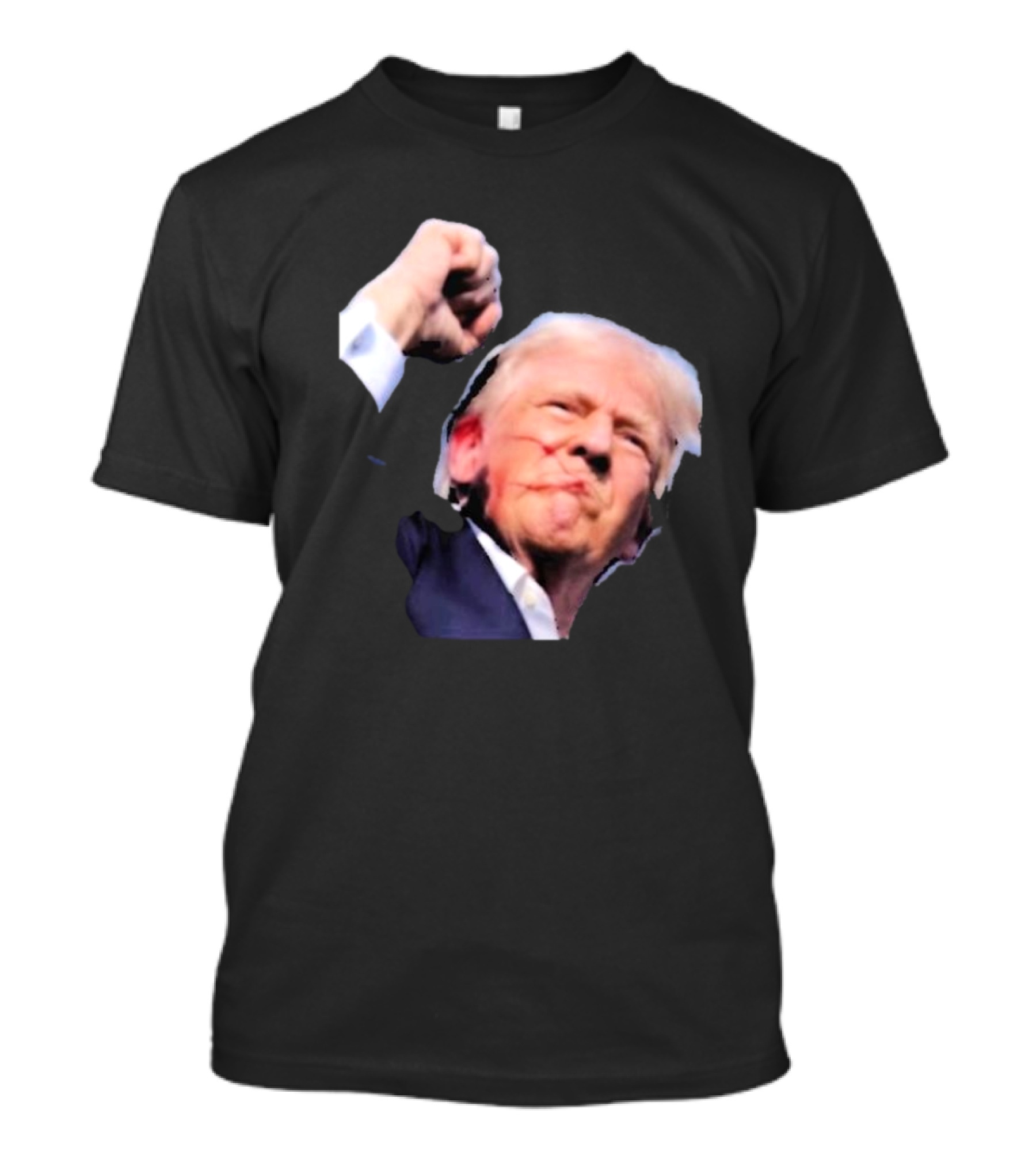 Trump Fighting America Iconic Raised Fist Image T-Shirt