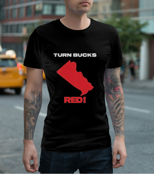 Turn Bucks County Red Map T-Shirt