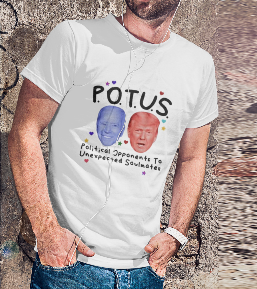 POTUS Political Opponents To Unexpected Soulmates Joe Biden Vs Donald Trump T-Shirt