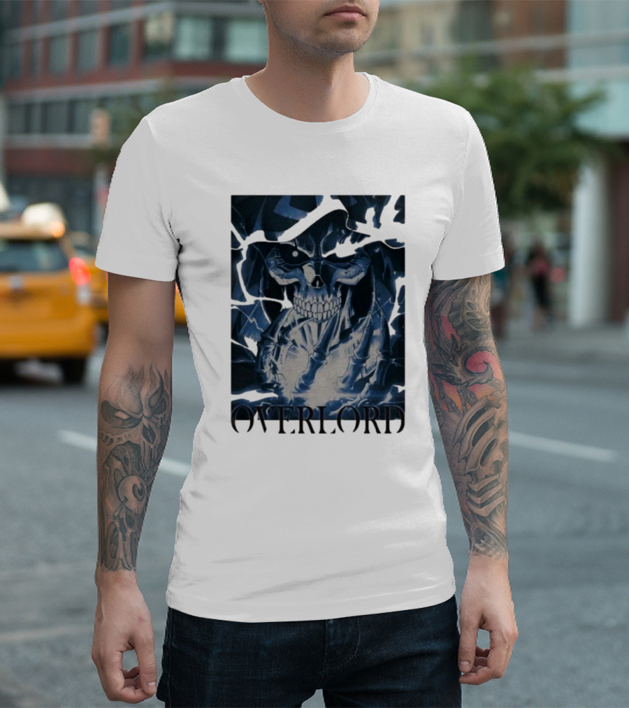 Overlord Ainz Ooal Gown Skeleton King Lightning Aura T-Shirt