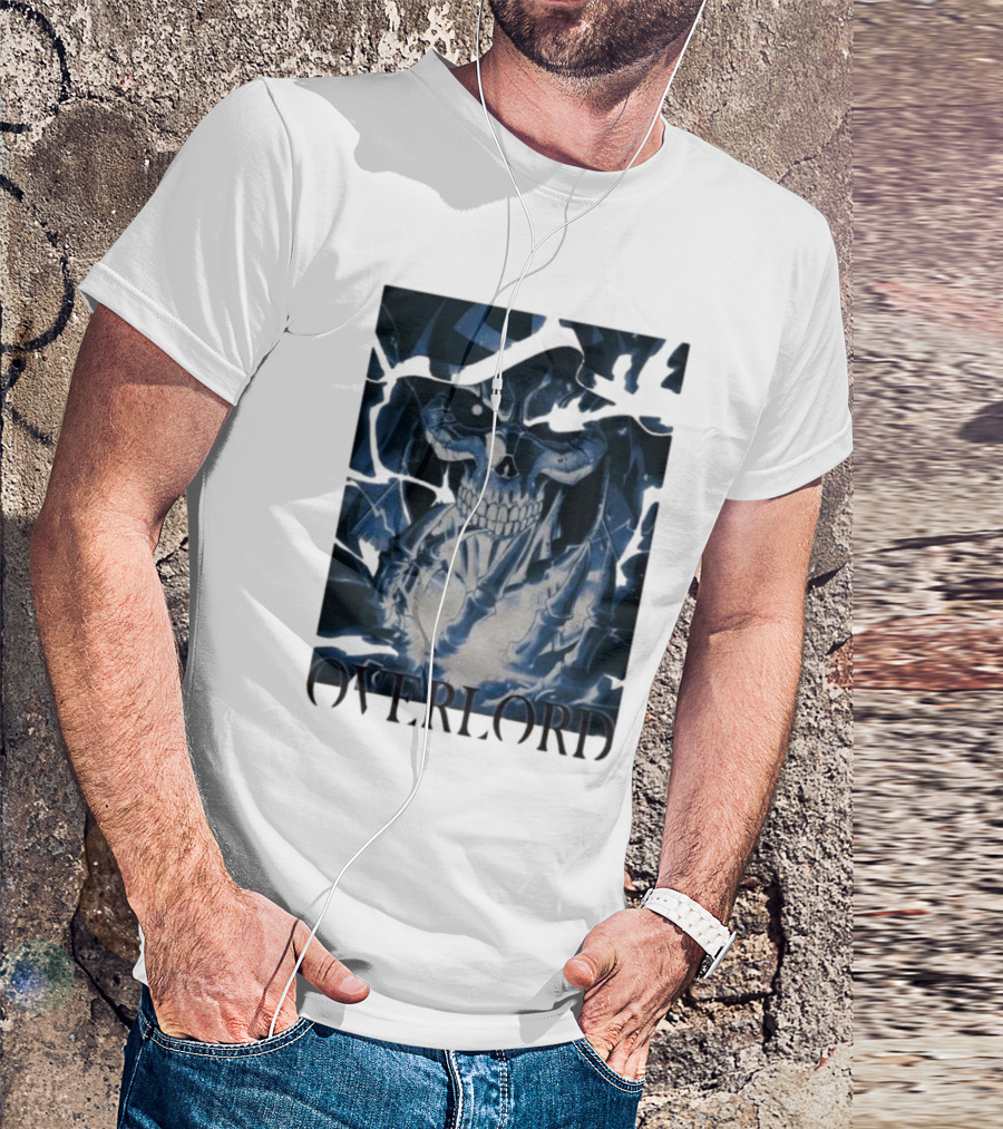 Overlord Ainz Ooal Gown Skeleton King Lightning Aura T-Shirt