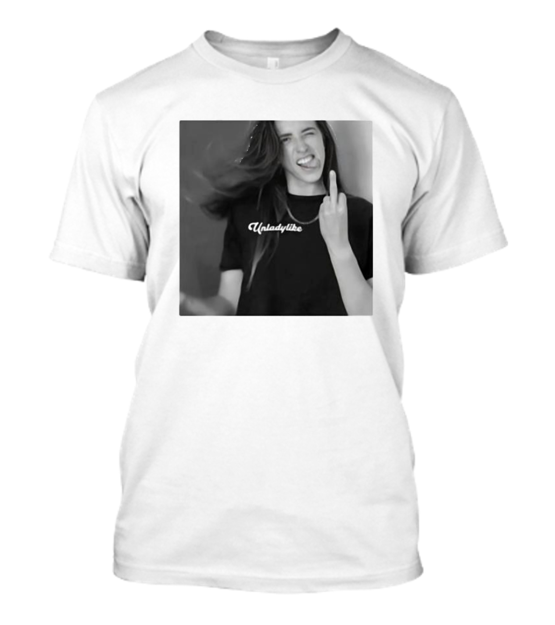 Rachel Ballinger Unladylike X-Rated Middle Finger Expression T-Shirt