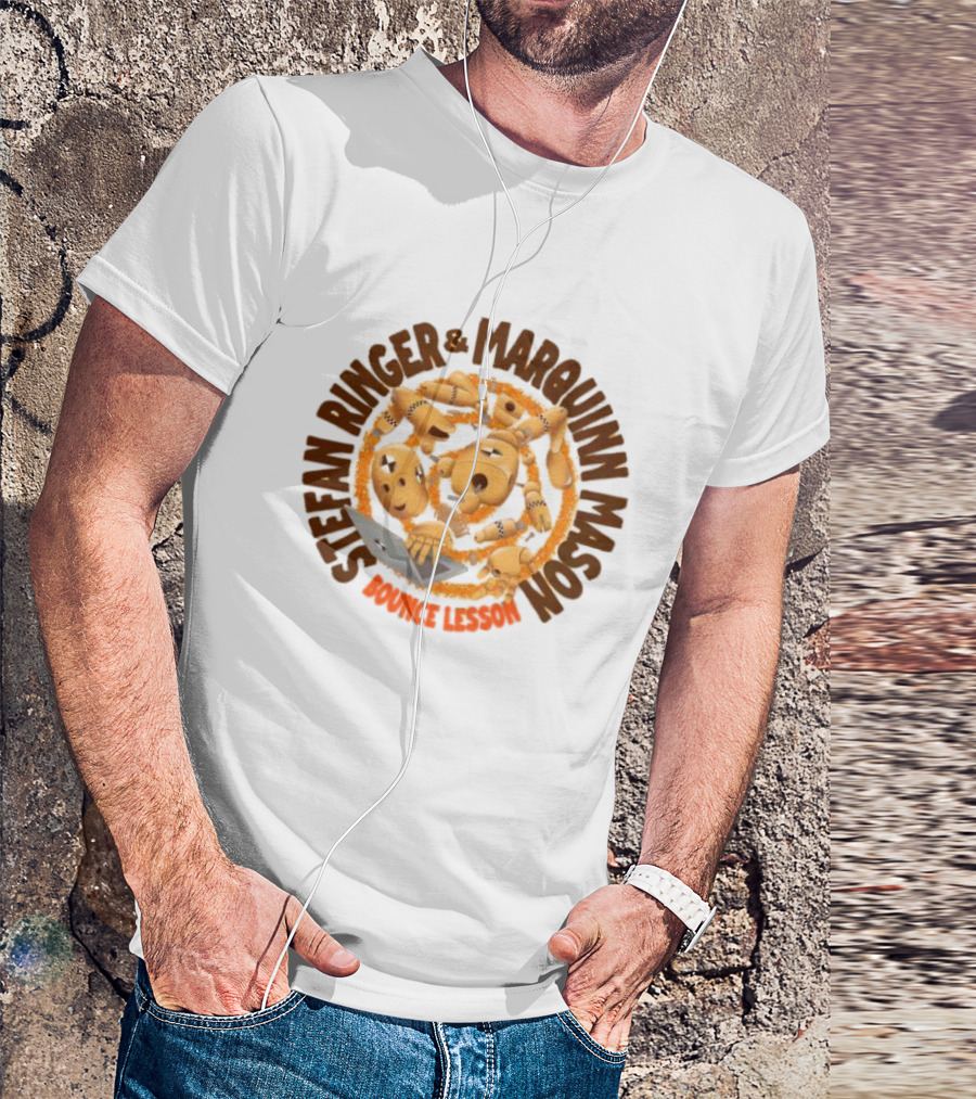 Stefan Ringer And Marquinn Mason Bounce Lesson Puppet Laptop Spiral T-Shirt