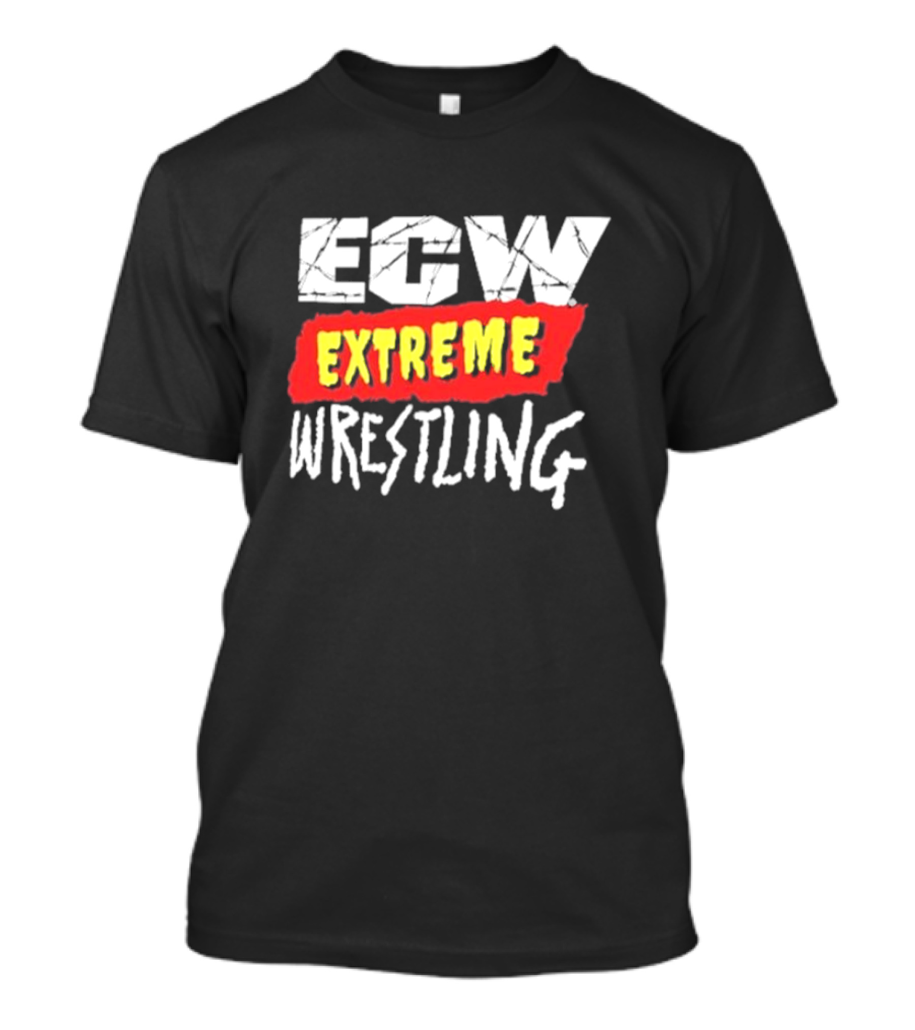 Ripple Junction ECW Extreme Championship Wrestling Logo Black T-Shirt