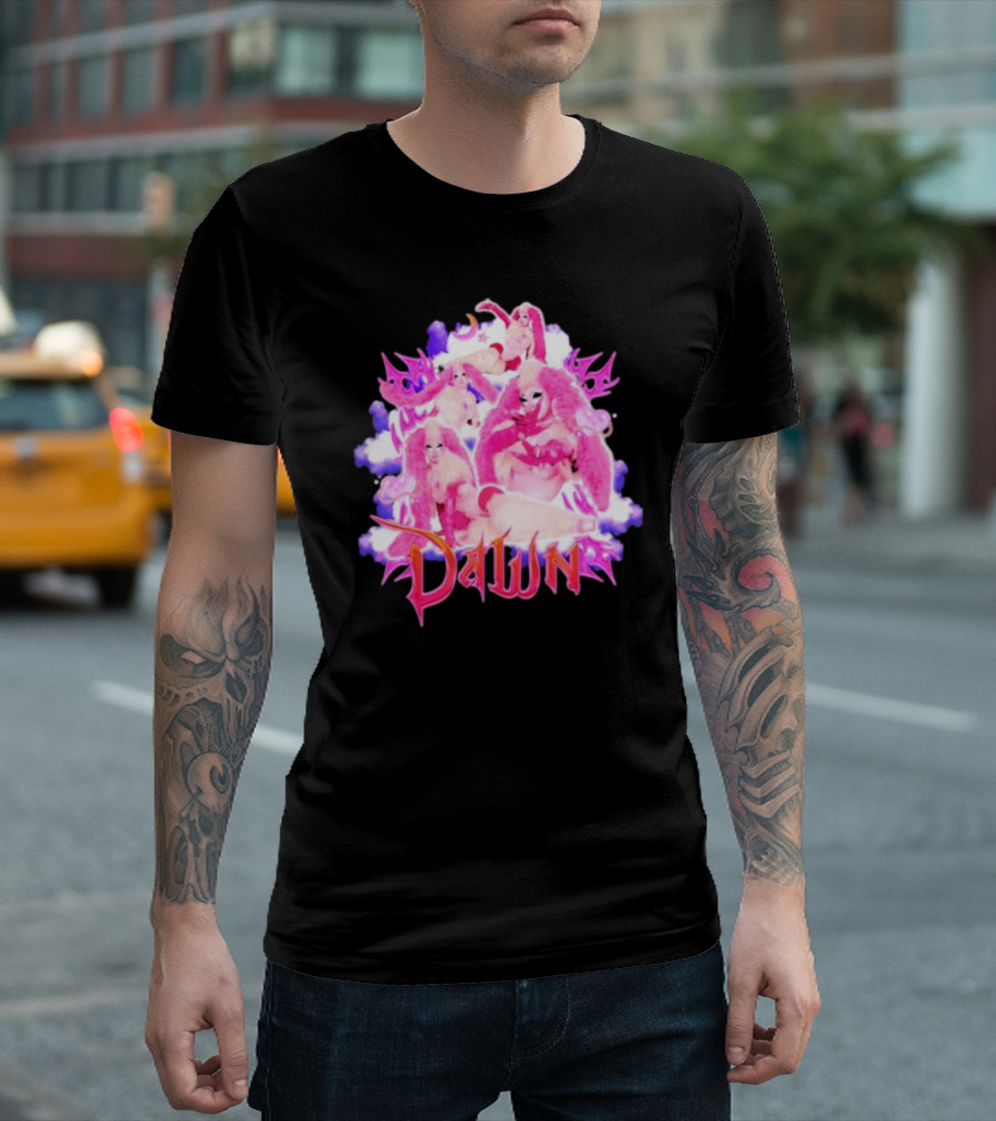 Dawnverse Dragcon Pink Fantasy T-Shirt