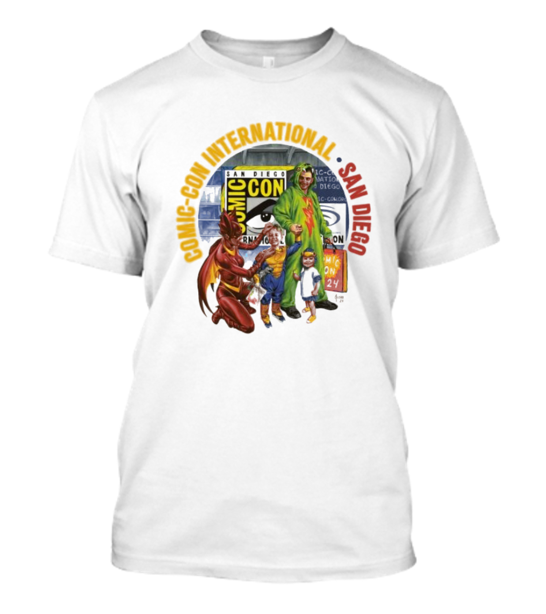 Comic-Con International San Diego Comic-Con 2024 Superheroes T-Shirt