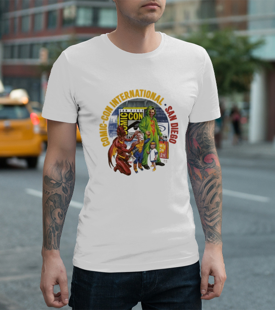 Comic-Con International San Diego Comic-Con 2024 Superheroes T-Shirt